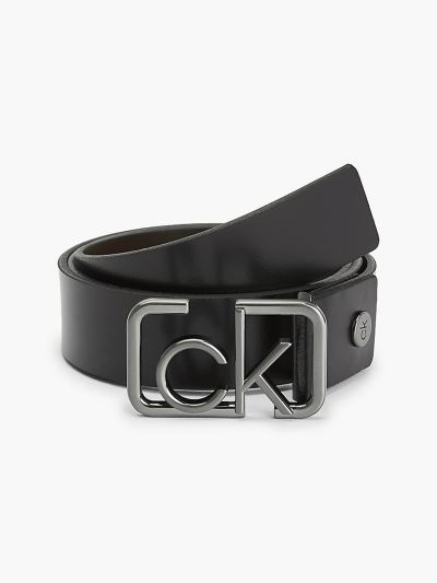 Calvin Klein Táskák & Kiegészítők HU582257 | Calvin Klein Reversible Bőr Férfi Öv Fekete / Sötét Bar